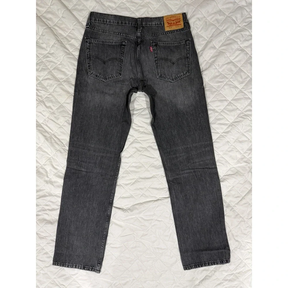 Levis 514 33X34 Actual 35X34 Grey Mens Jeans Stretch‎ Medium Wash
